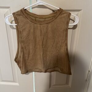 Lululemon Crop Tank Size 2 in Burnt Ochre Color